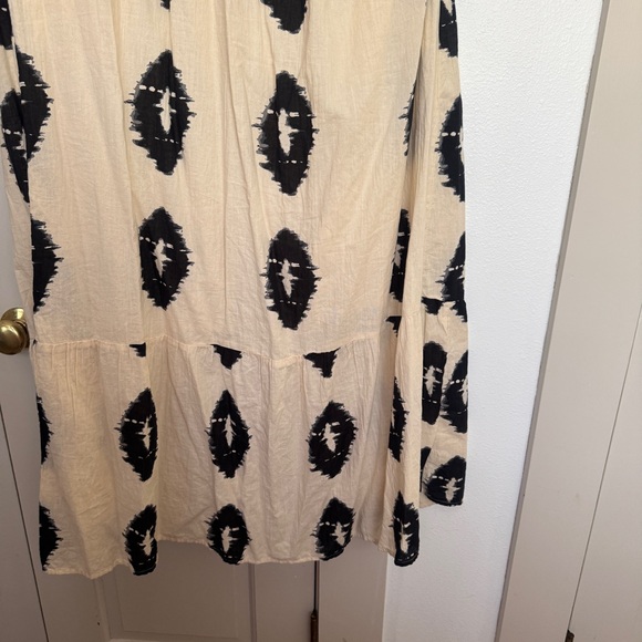 Zara asymmetrical one shoulder braided tie ikat maxi dress M - Picture 14 of 14